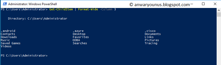 Format List Powershell : Format-List – OYYY