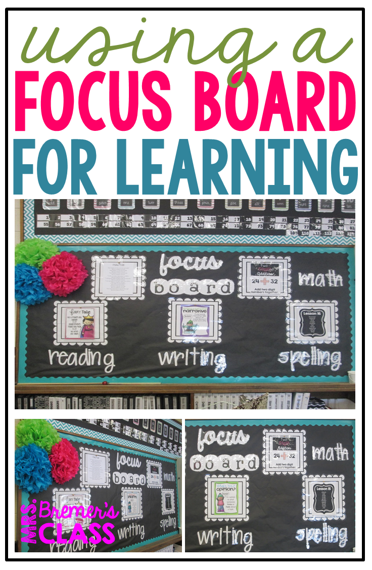 Mrs. Bremer's Class Let's FOCUS! {Focus Board/Objectives Board