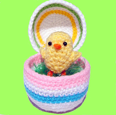 Amigurumi Crochet chick Easter Egg