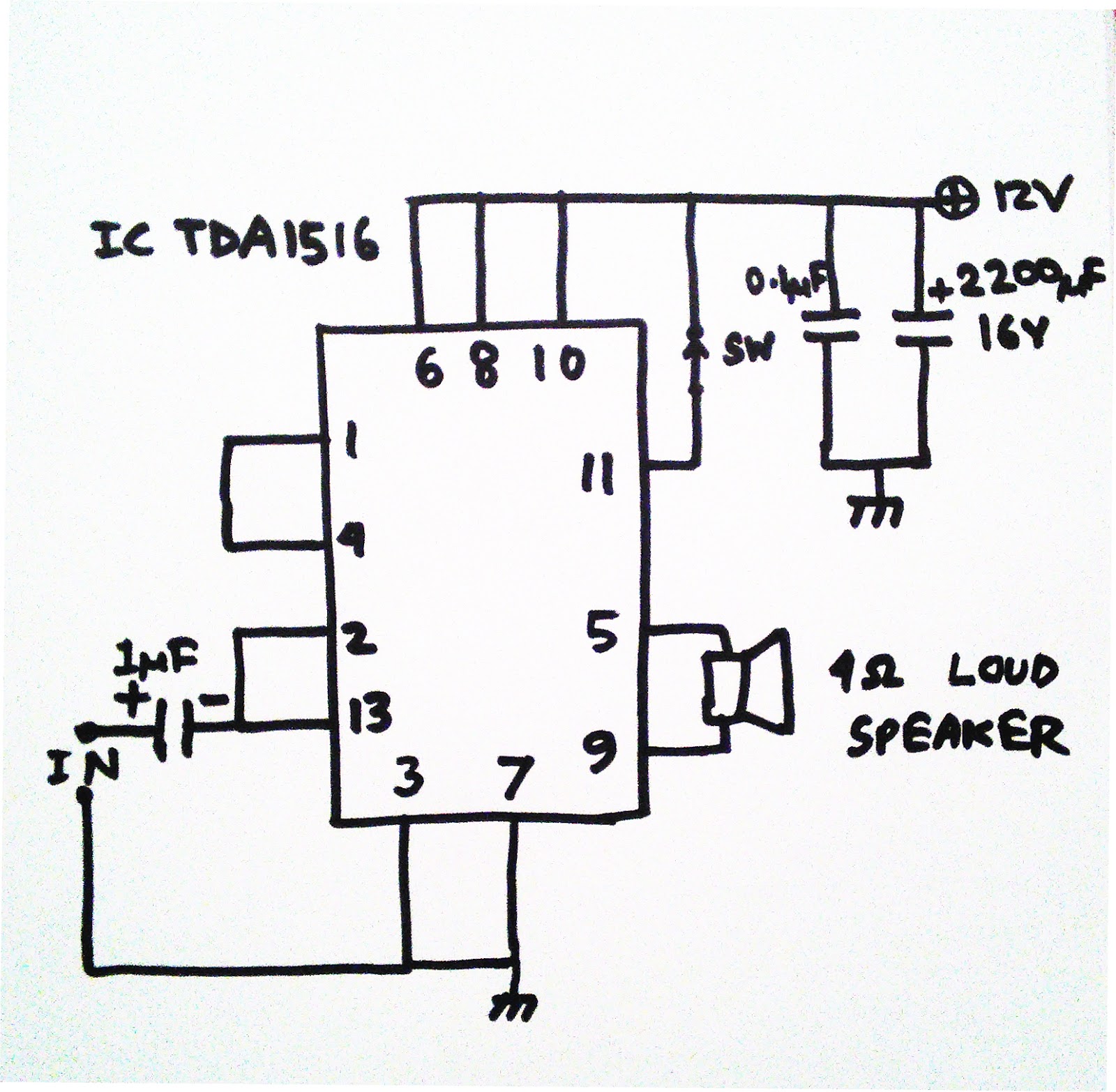 Scavenger's Blog: Car Audio Using TDA1516