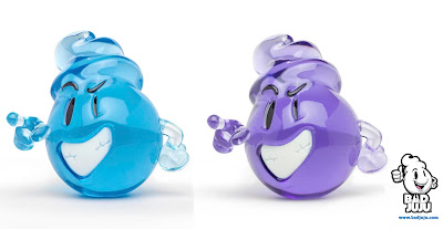 Designer Con 2012 Exclusive “Kickstarter” Translucent Blue & Prototype Purple Dripple Resin Figure by Bad Juju