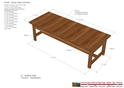 woodworking plans dining table