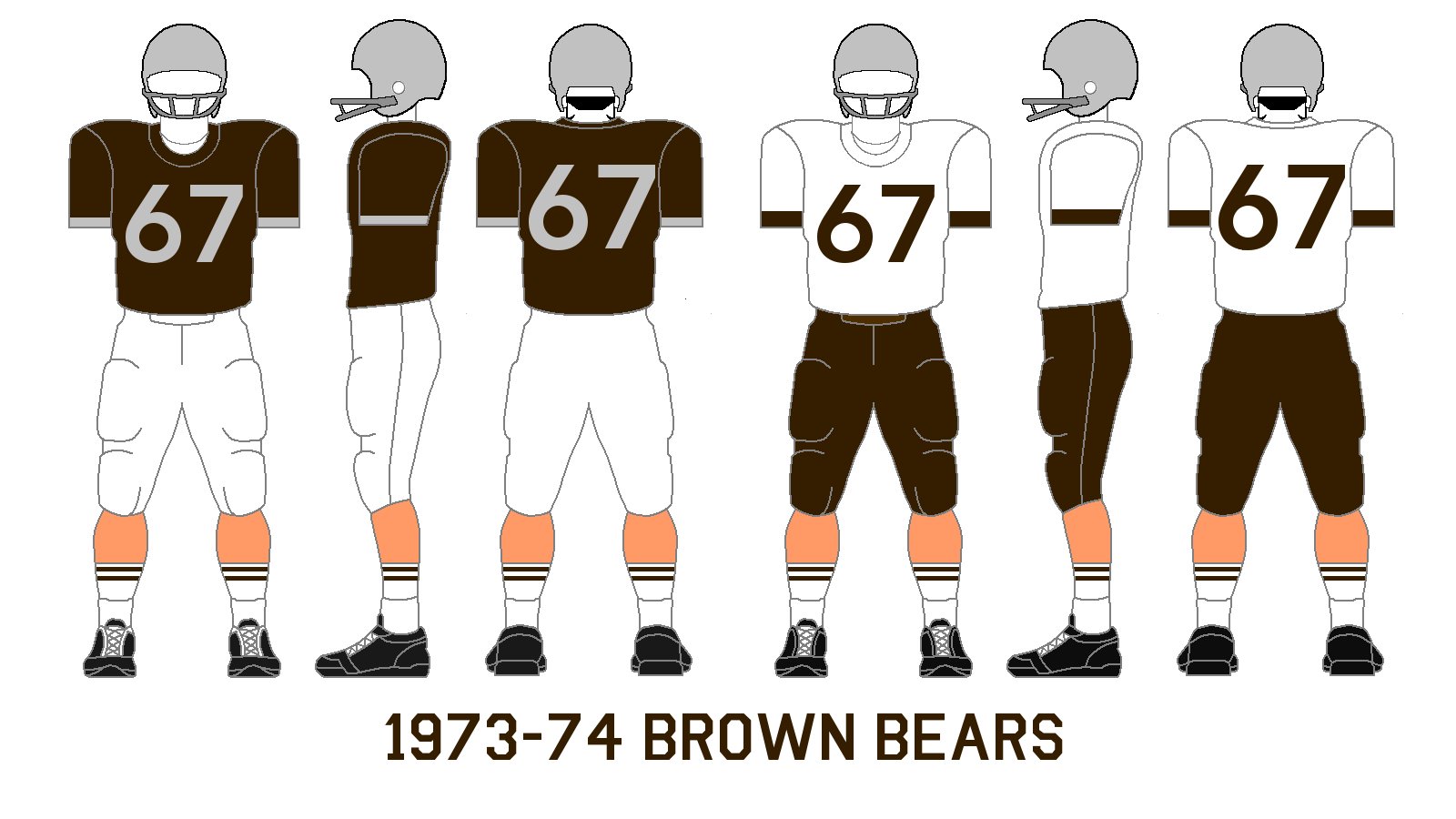 Gridiron Garb Brown Bears (197374)