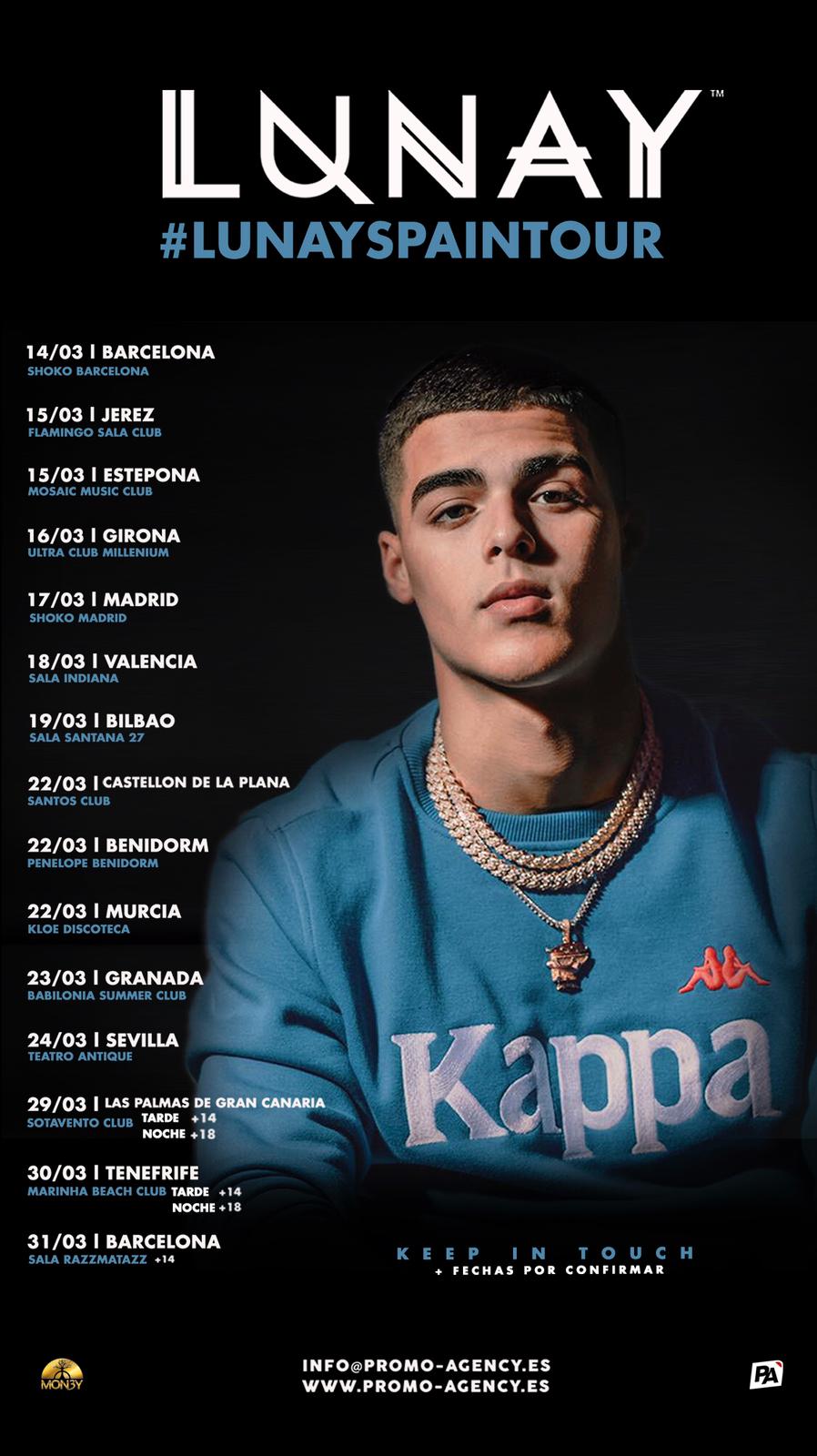 Música en todo su esplendor Gira de conciertos de Lunay