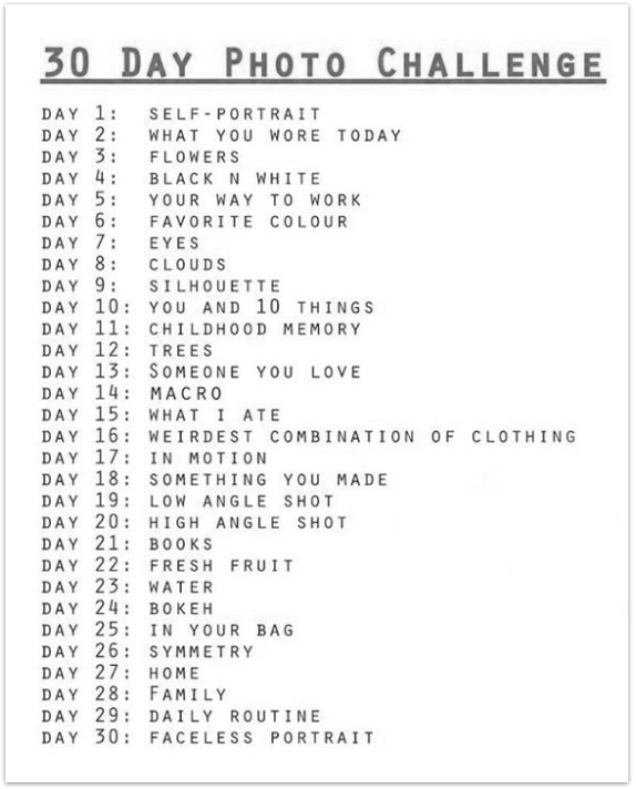 30-Day Photo Challenge #1
