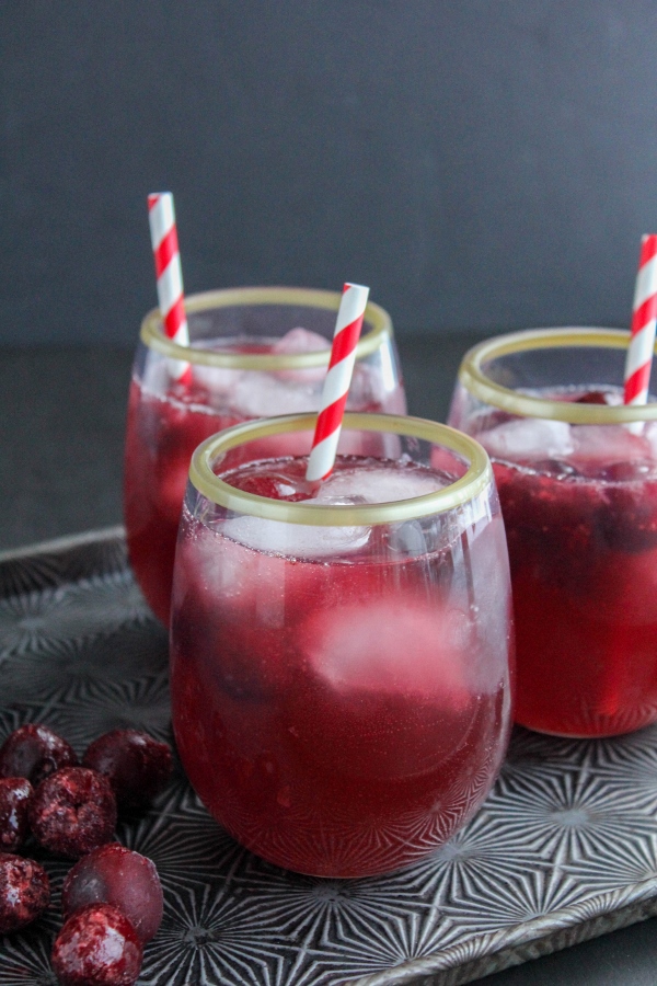 Crisp, light and refreshing, a Black Cherry Lemonade Cocktail is a bright and beautiful drink that's perfect for the holidays!