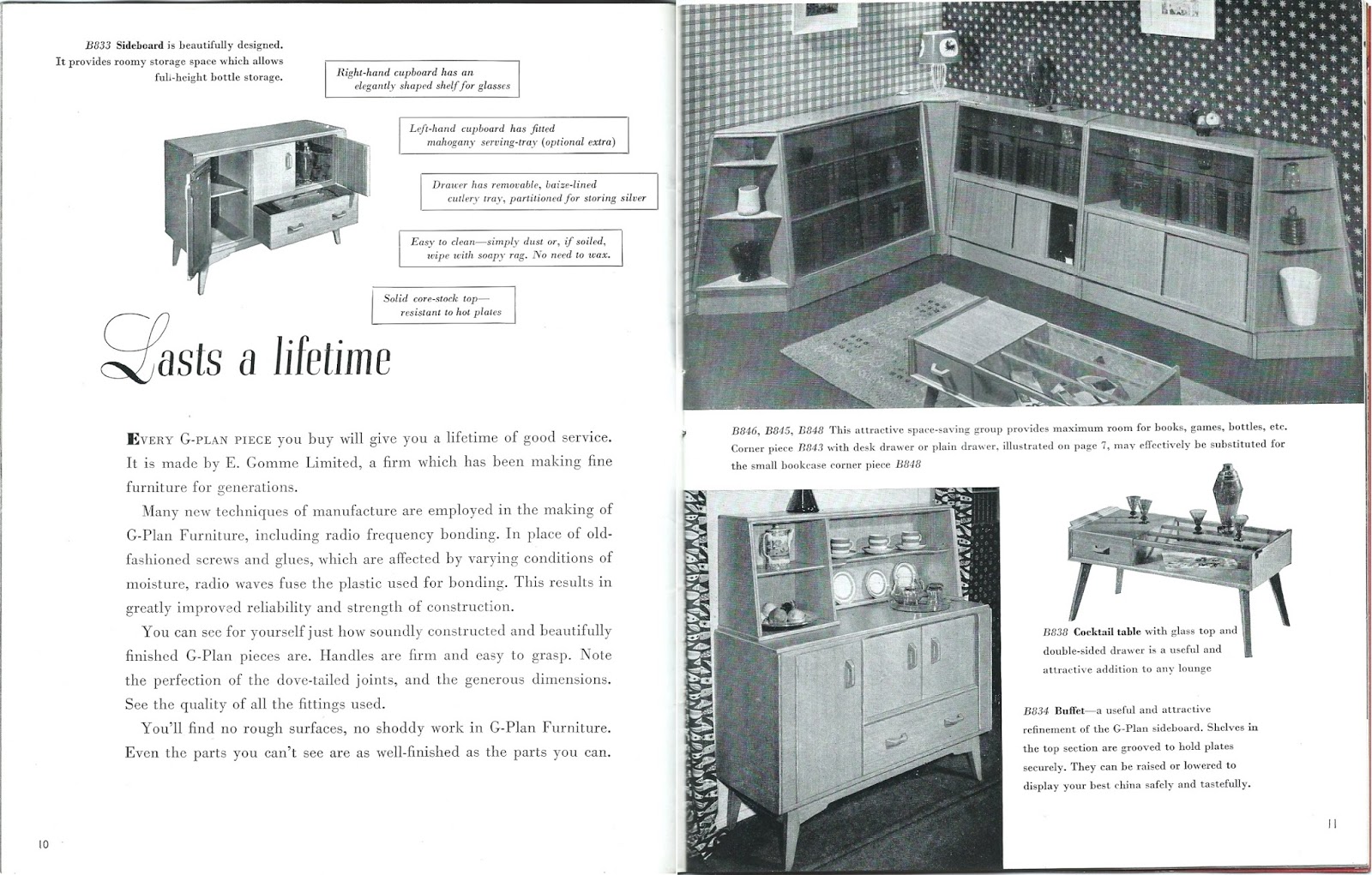 Space Vintage and Retro Original 1950's First GPlan Catalogue