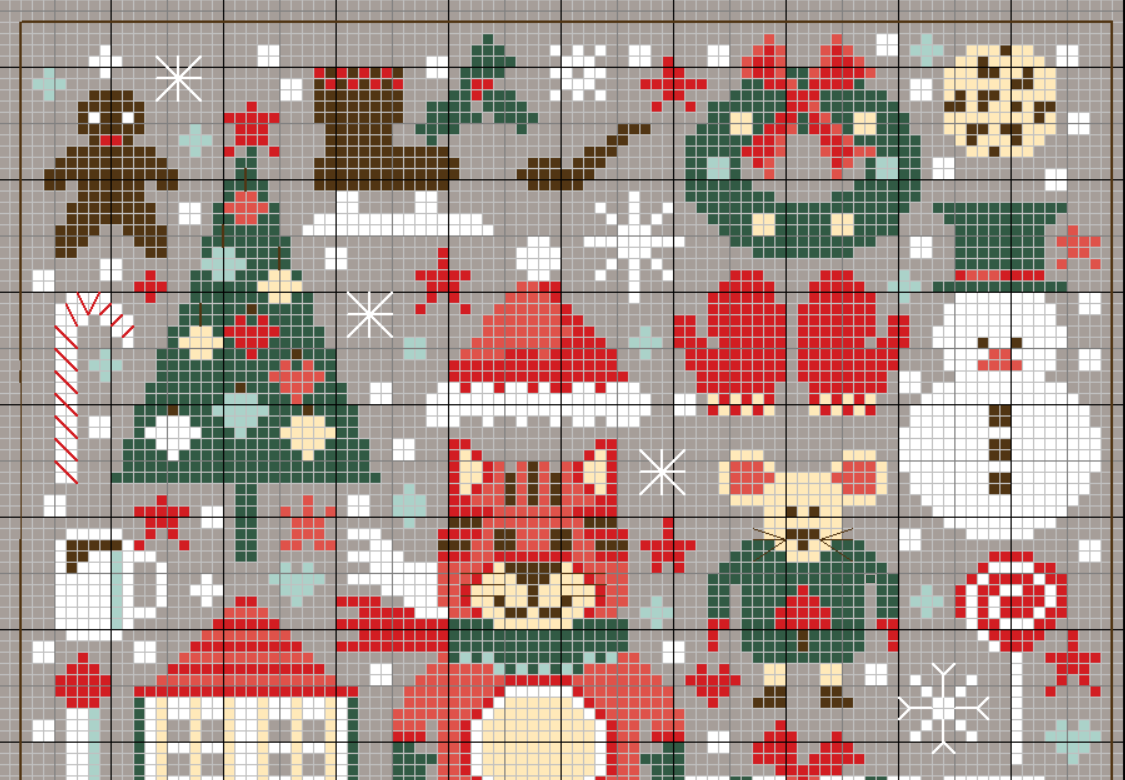 gazette94: JOYEUX NOEL 2018 | Point de croix noel, Broderie et point de