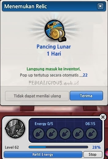Pancing Lunar gratis dari fitur Relic Lost Saga Indonesia