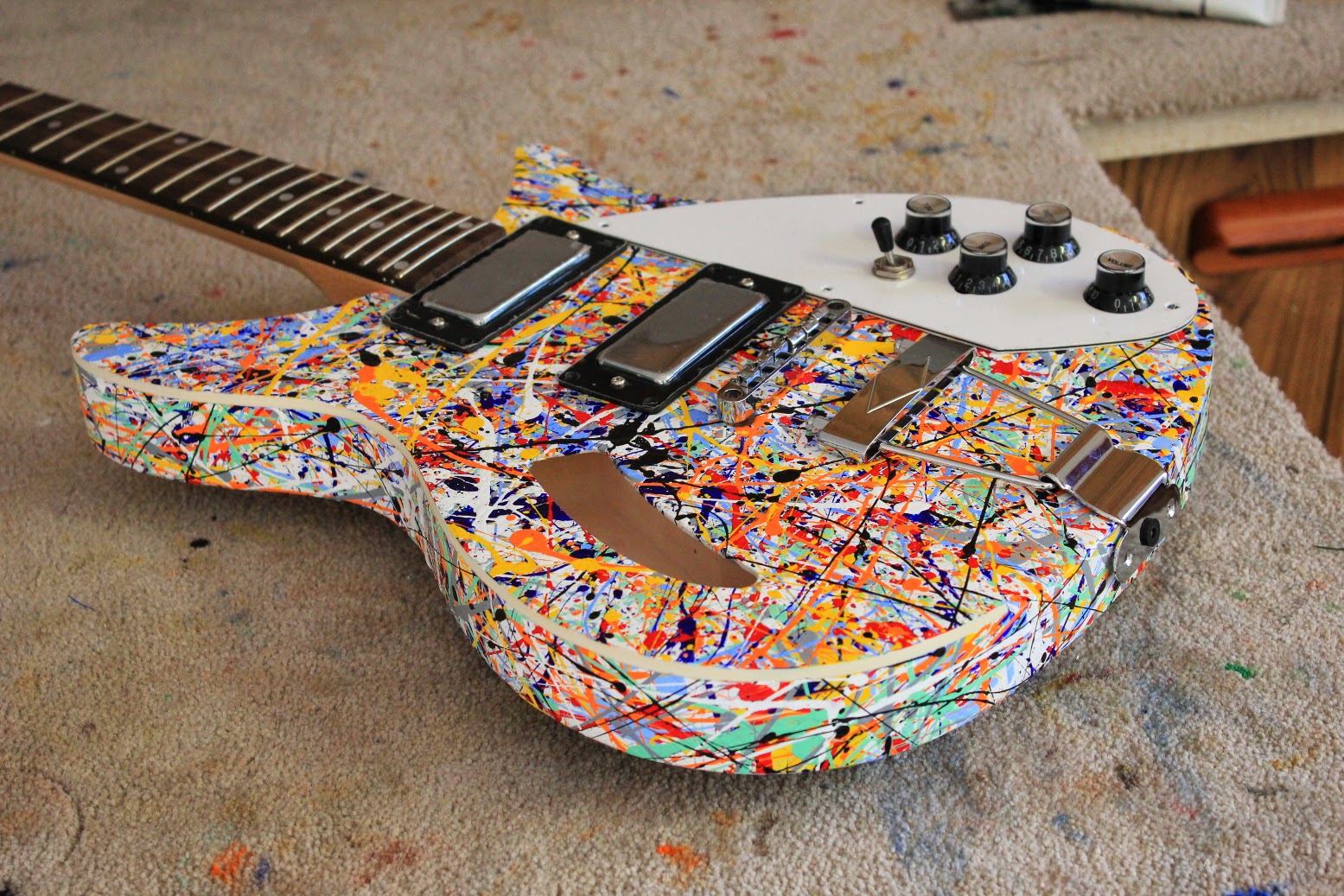 Guitar Kit Builder Stone Roses Tribute Second Pollocking Complete