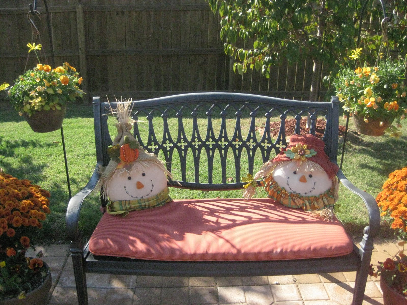 Kristen's Creations: The Fire Pit Patio Dressed For Fall