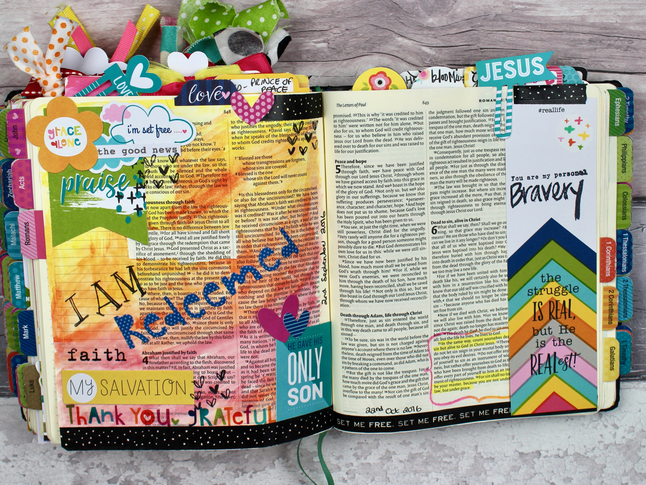 Bible Art Journaling UK My Bible Art Journaling Journey by Rachel Blundell