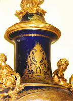 Sèvres cobalt blue urn