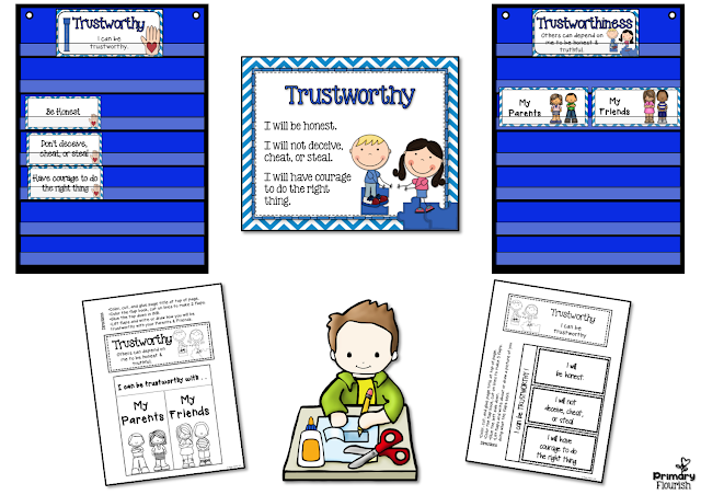 Character Traits: Trustworthiness, Respect, Responsibility, Fairness, Caring, and Citizenship