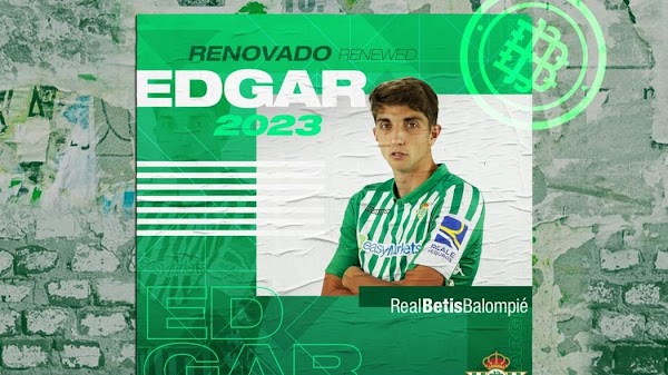 Oficial: El Betis renueva hasta 2023 a Edgar González