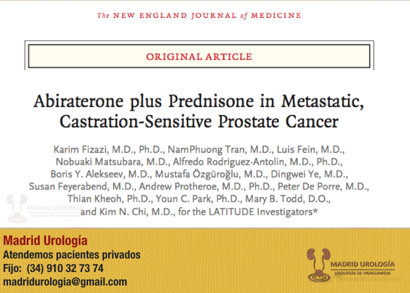 Madrid Urología Abiraterone plus Prednisone in Metastatic, Castration