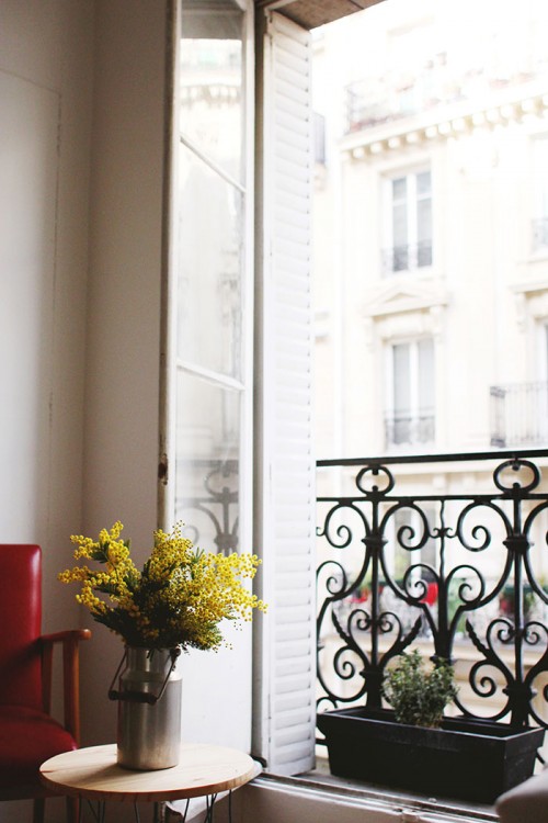 Mesa auxiliar restaurada, upcycling