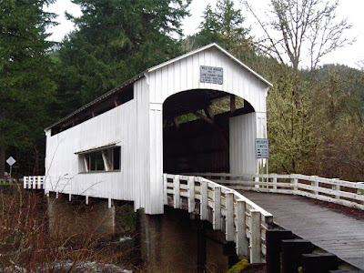 Covered Bridge, Lane County, Oregon, Coast Range
