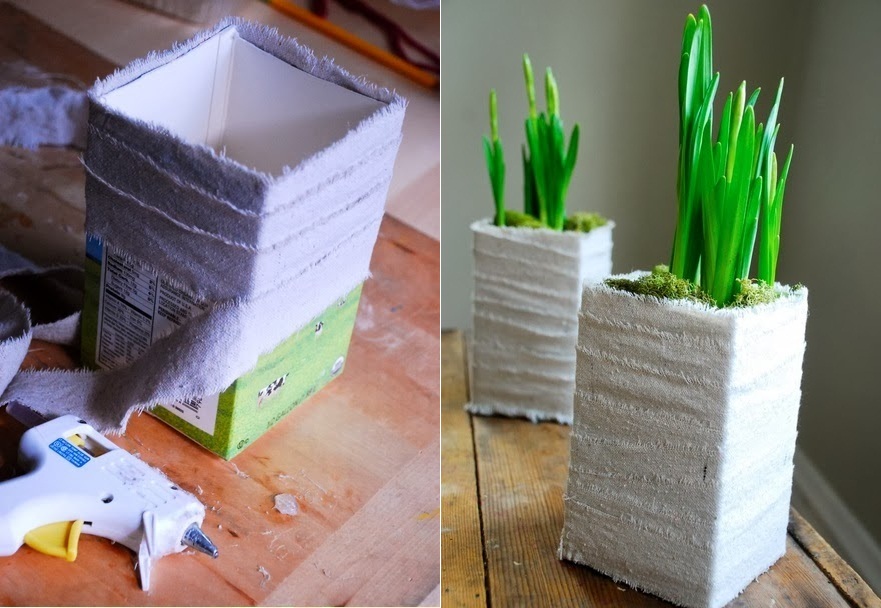 DIY Milk Carton Planter My Favorite Things