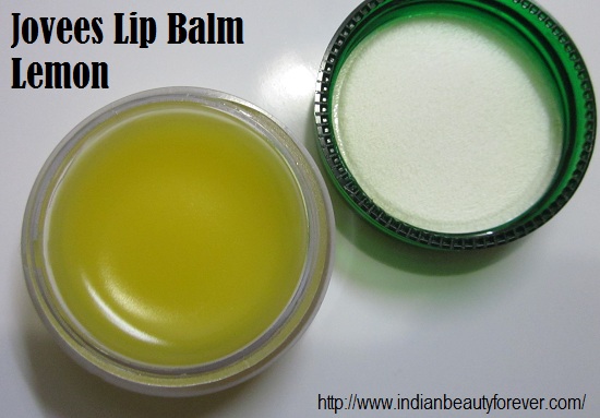 Jovees Lip balm Lemon review and swatches