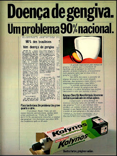 propaganda creme dental Kolynos - 1979. Reclame década de 70,