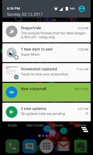 notifications on smartphone including stoopid Moon reference