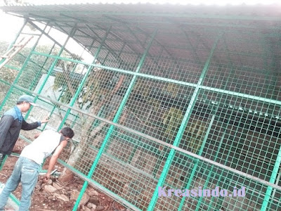 Repeat Order pesanan Kandang untuk Burung Merak Bu Liza di Subang Jawa Barat