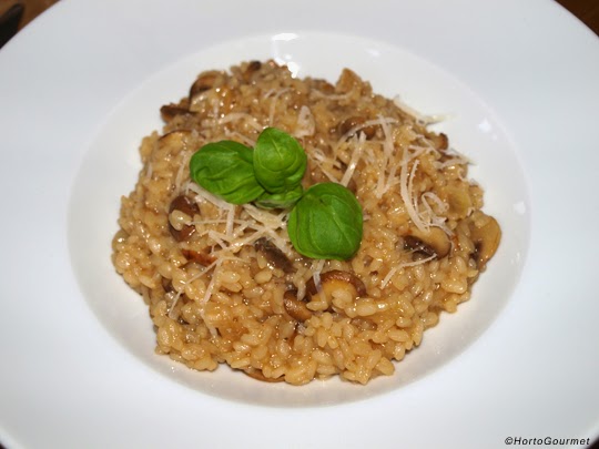 Risotto de setas Portobello y champiñones HortoGourmet