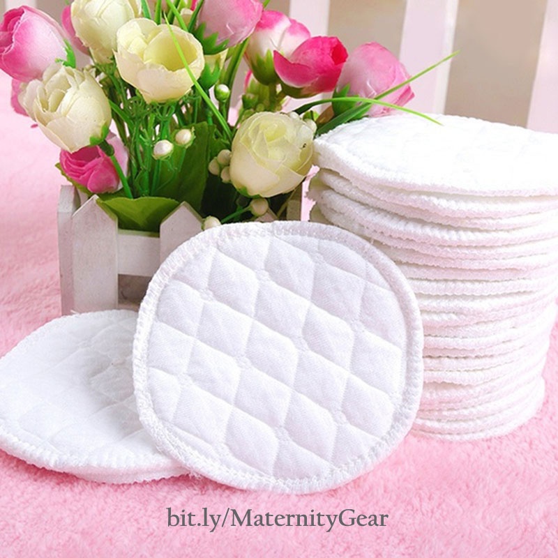 12PCS(6 pairs) 3 layers cotton Reusable Breast Pads Nursing Waterproof