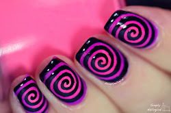 alice cat cheshire nailogical simply nails cats wonderland cyclone gradient round neon pink purple simplynailogical sucked don sense makes