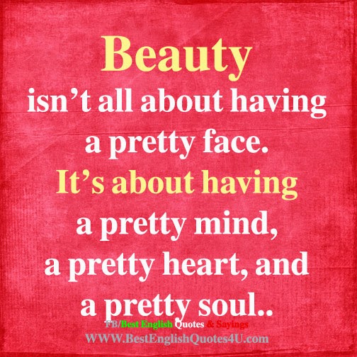 Beauty isn’t all about having a pretty face. It’s about...