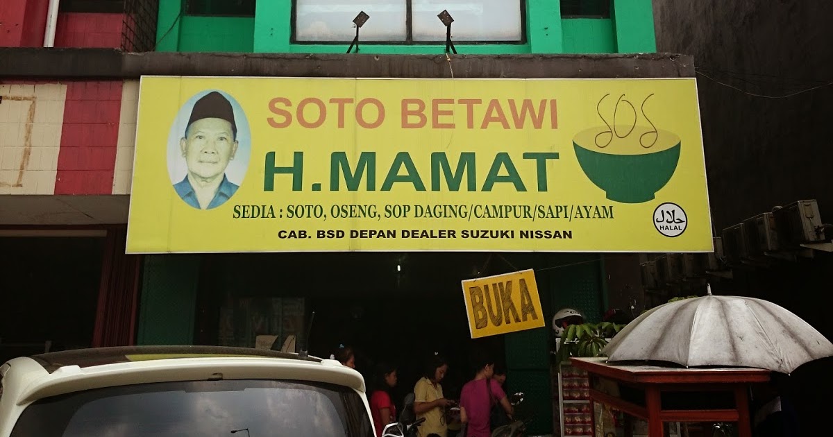 Image result for soto betawi h mamat