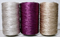 shades of  polyester thick yarn in cone