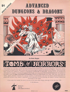 Original S1 Tomb of Horrors monochrome cover