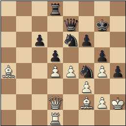 Partida de ajedrez Ernesto Palacios vs. Ricardo Calvo, posición después de 35…bxc6