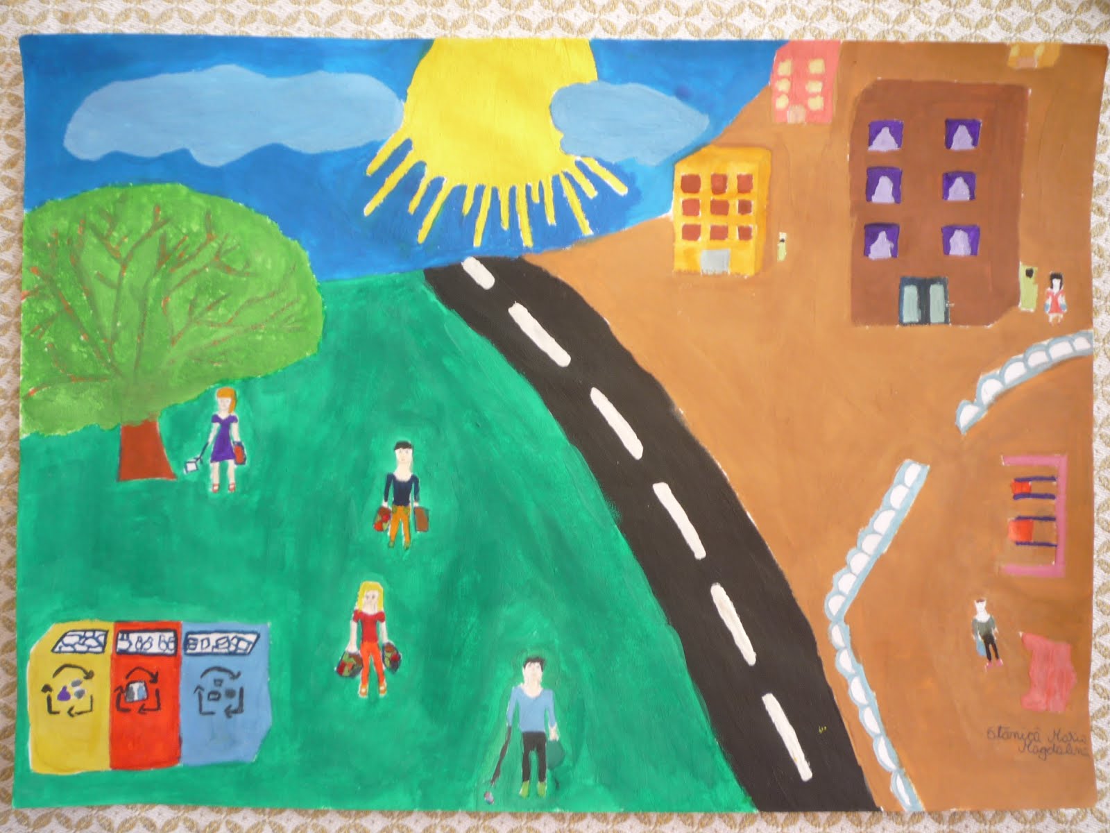 Respect-Reduce-Reuse-Recycle: Magdalena's Drawing - Waste Reduction