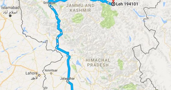Knowingnuts Travel Roadmap Delhi To Leh Via Srinagar.JPG