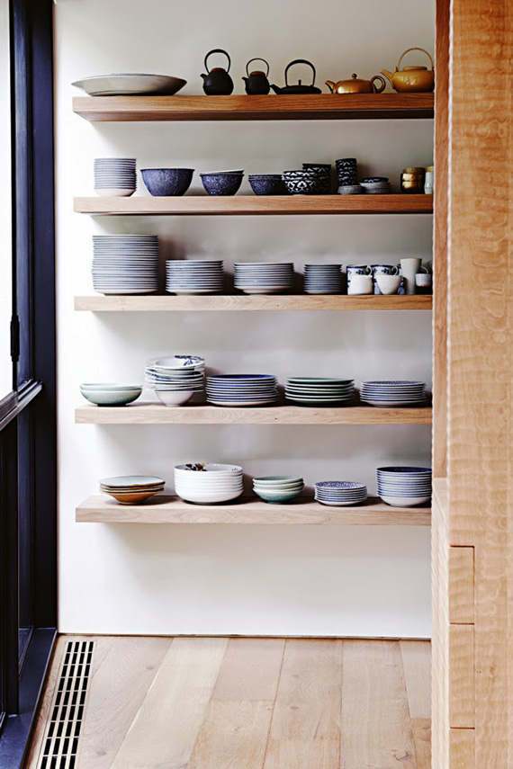 Gorgeous kitchenware on display | Lisa Cohen via Vogue Living
