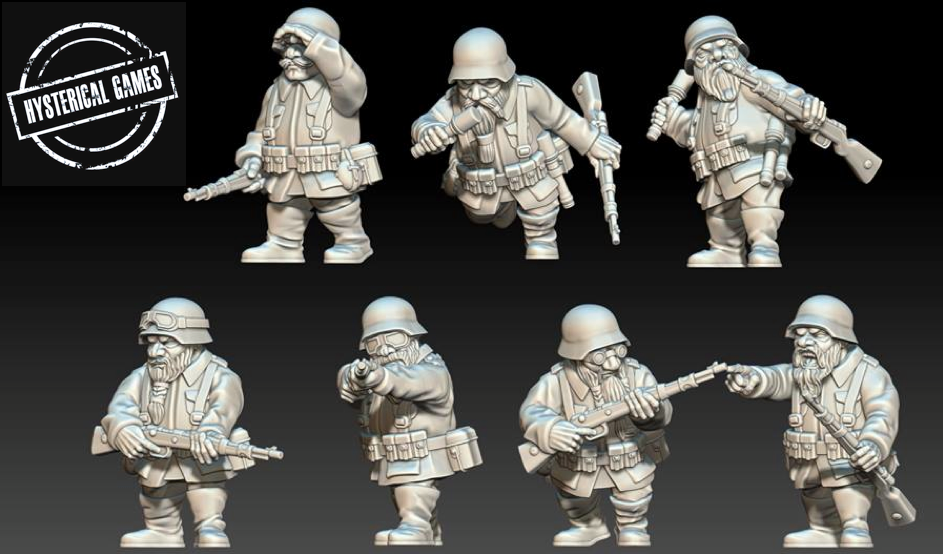 War World Gaming Set of 4 Fantasy Hero Miniatures for 28mm Wargaming and  Tabletop RPG's