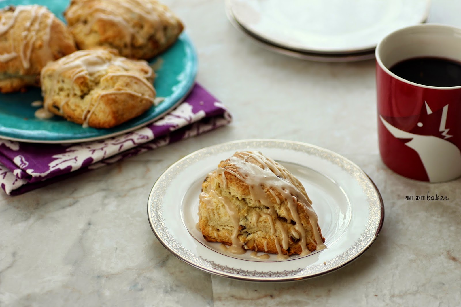 My family loves these Light and Fluffy Maple Pecan Scones! Homemade an ready to eat in under an hour!
