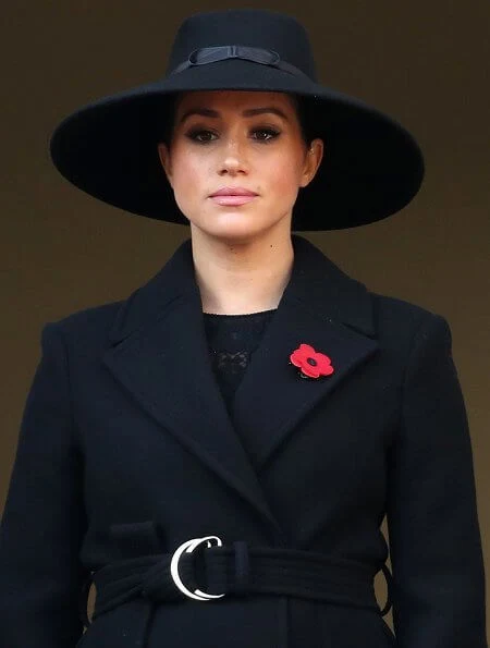 Queen Elizabeth, Kate Middleton, Meghan Markle, the Duchess of Cornwall, the Countess of Wessex at Cenotaph