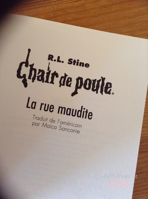 La Rue Maudite Chair De Poule La bibliothèque de Mathy: La rue maudite [Chair de poule] [Bayard poche]
