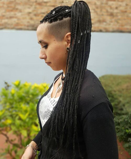 21 Amazing Braids Hairstyles For African American With Shaved