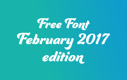 Download 15 Font Terbaru Edisi Februari 2017
