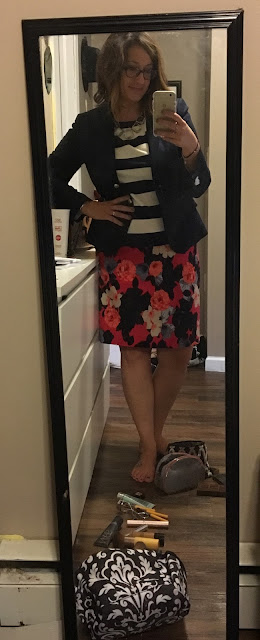 statement necklace, floral skirt statement necklace, floral skirt