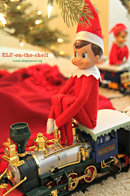 Train Conductor Elf. Ideas for Christmas Fun with your Elf-on-the-Shelf