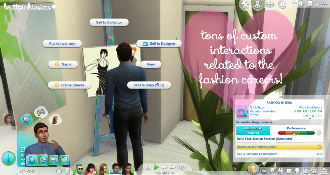 Sims 4 fashion designer career
