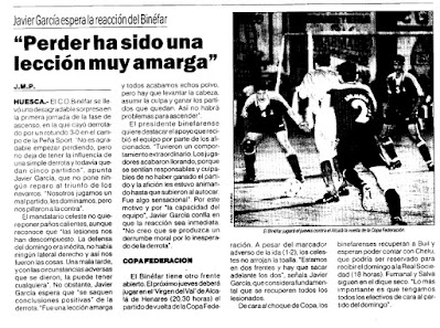 20 años de Copa Federación del C.D. Binéfar