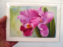 orchid orchids paintings watercolor oil