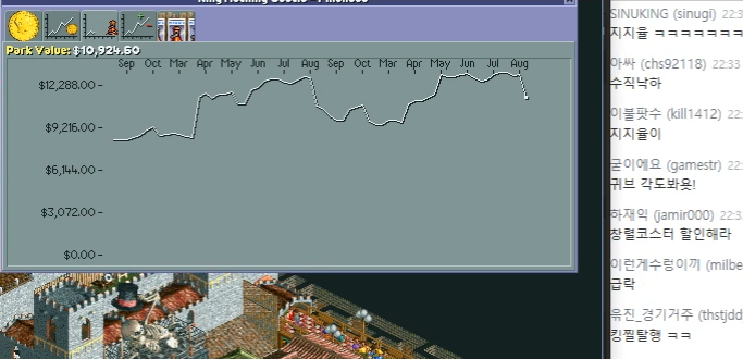 (스압주의) 롤러코스터 타이쿤 장인 - 킹무성